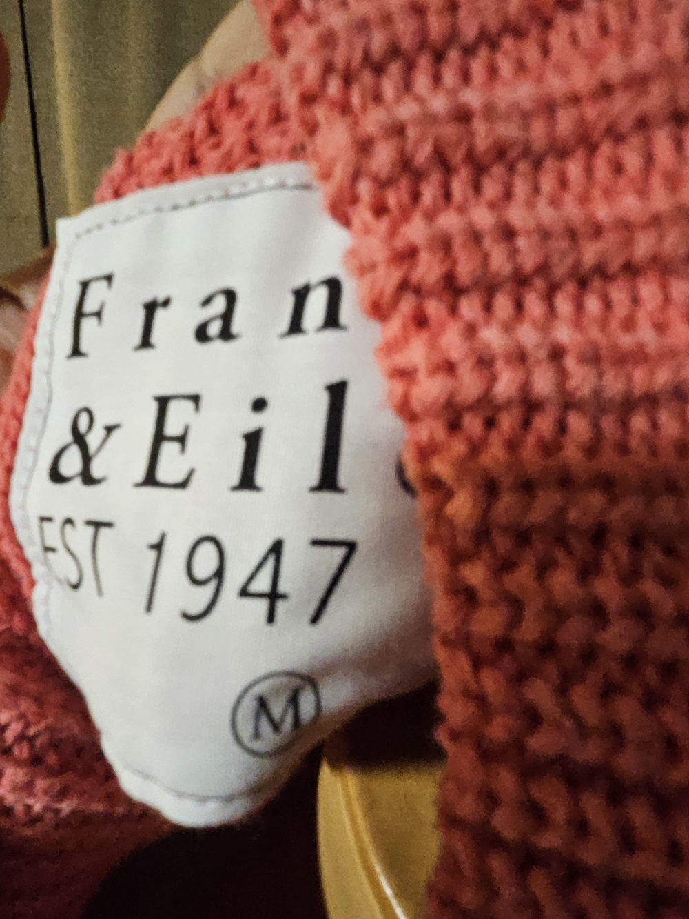 Frank & Eileen Coral Pink Ribbed Button-Front Cardigan - Picture 5 of 8